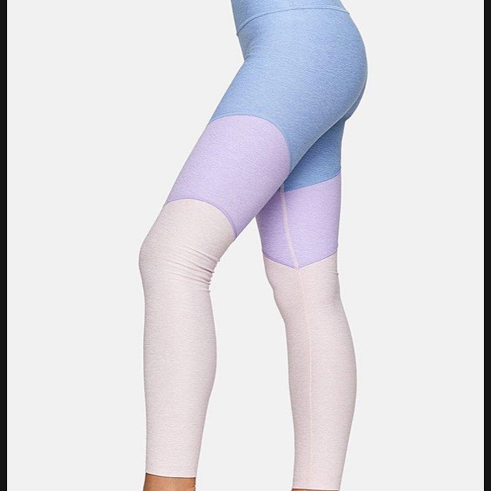 Outdoor Voices Colorblock Leggings Size L - Picture 2 of 2